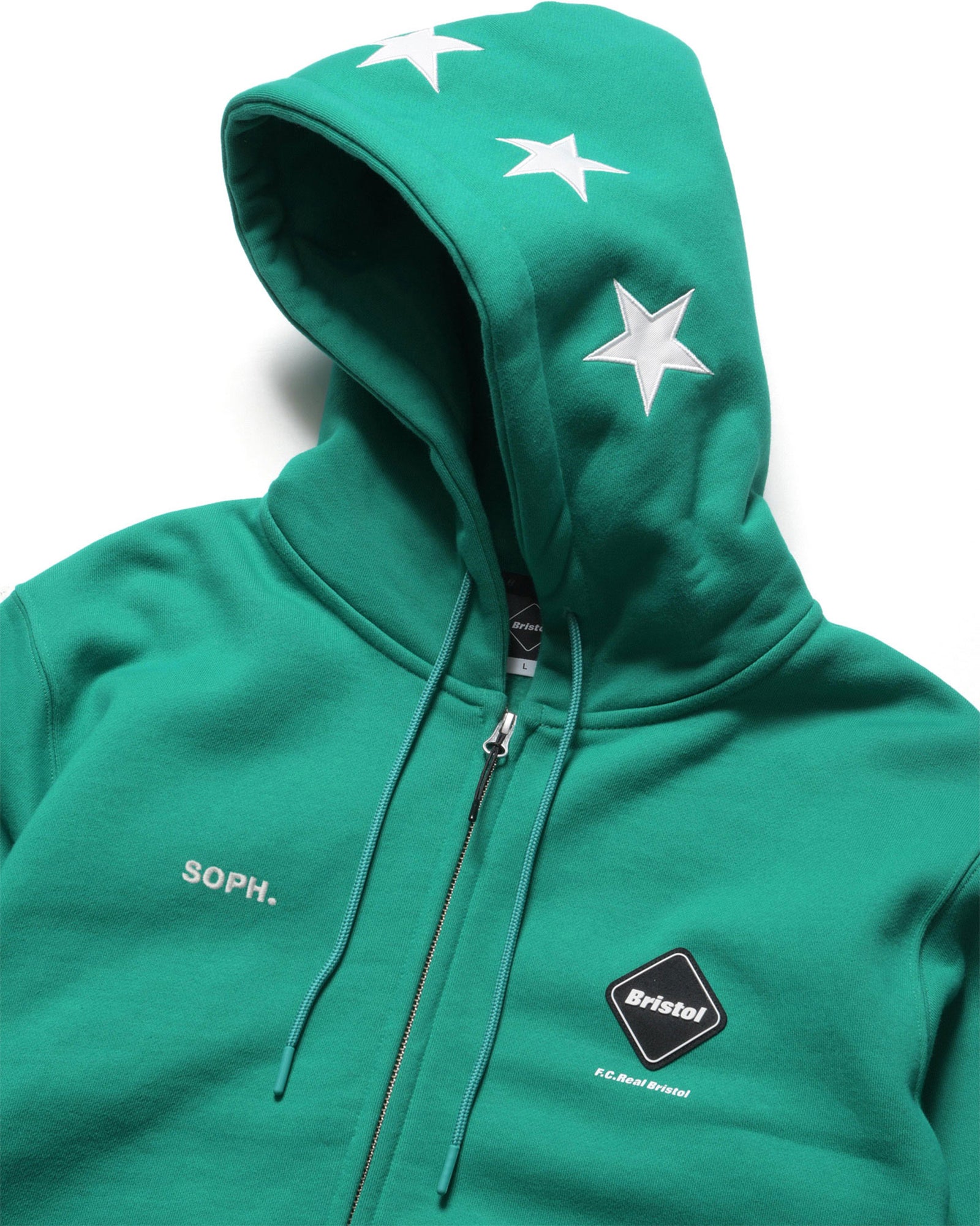 STAR LOGO  ZIP UP SWEAT HOODIE