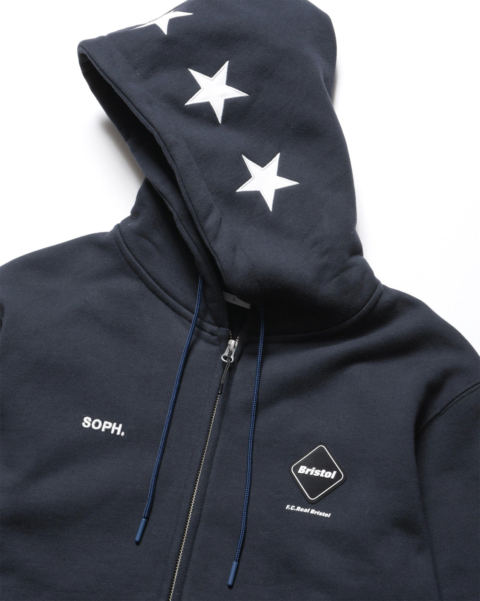 STAR LOGO  ZIP UP SWEAT HOODIE