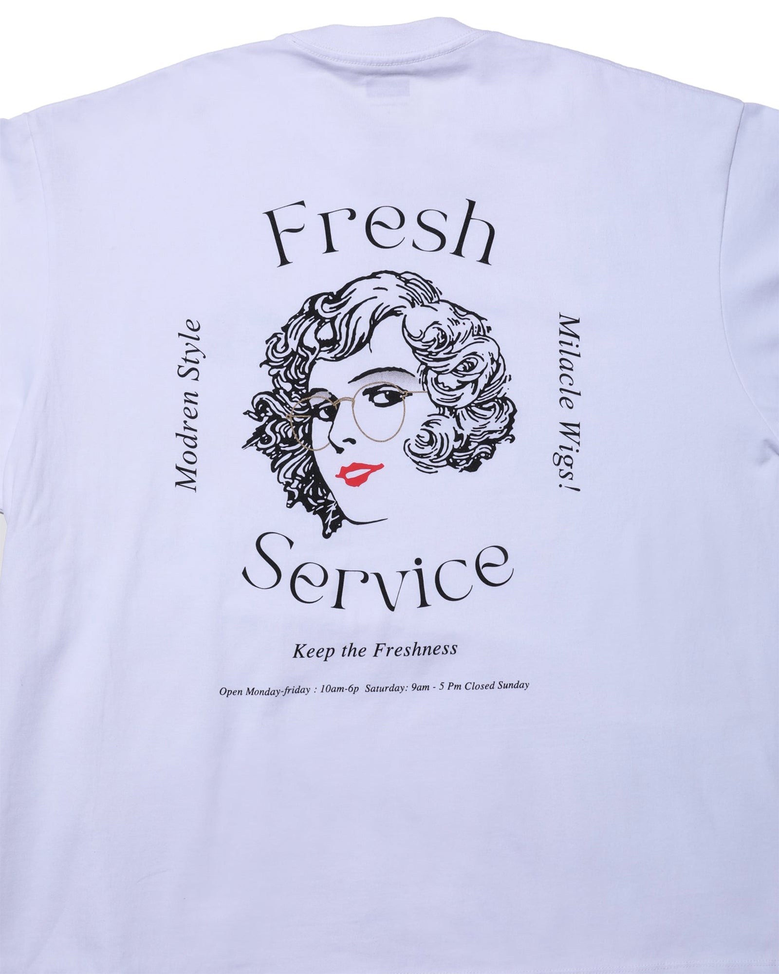 CORPORATE PRINTED S/S TEE "MIRACLE WIGS"