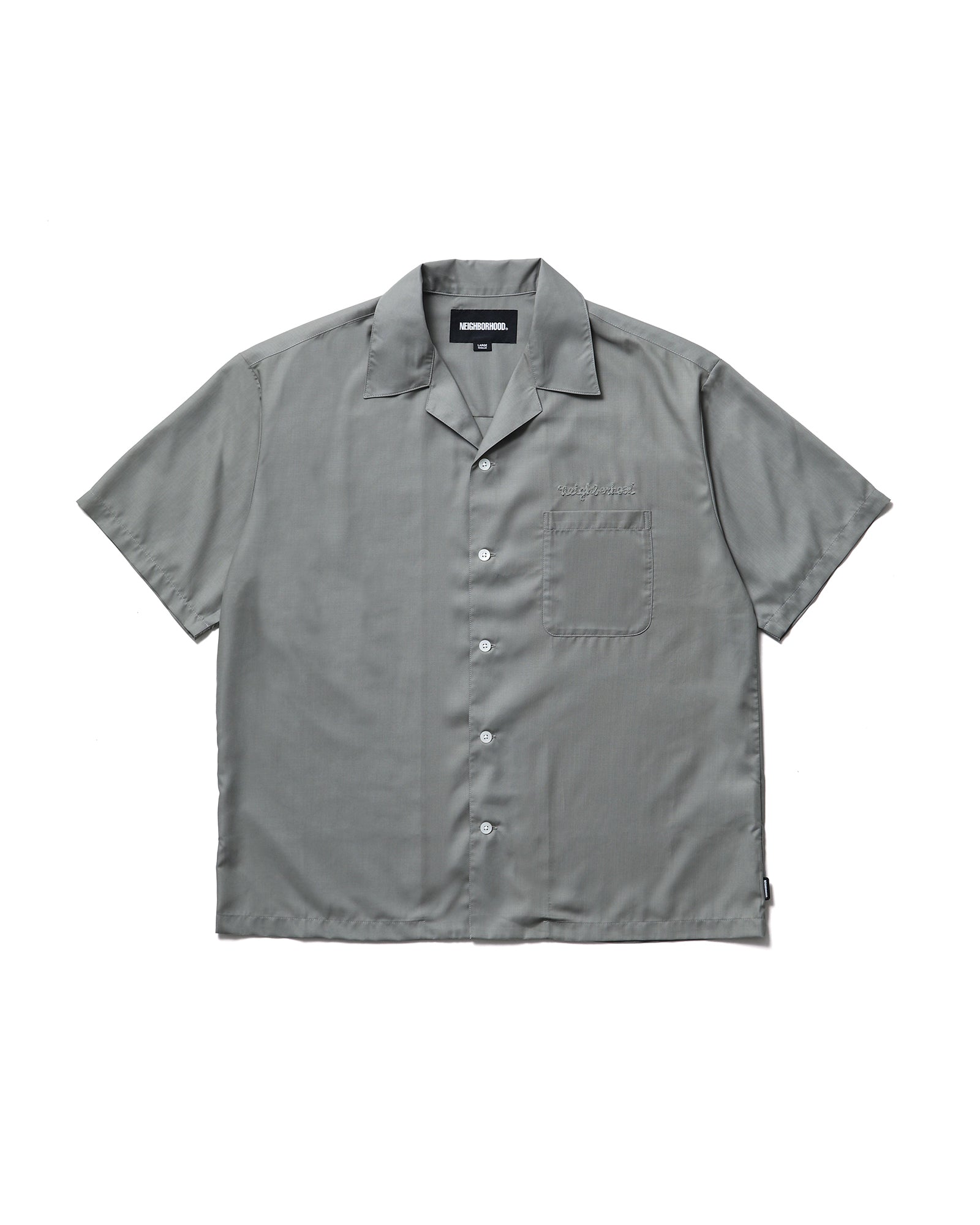 SOLID COLOR HAWAIIAN SHIRT SS