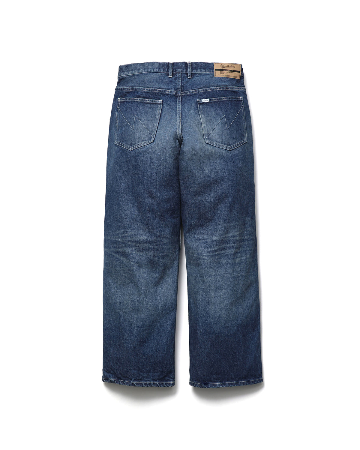 WASHED DENIM UTILITY PANTS