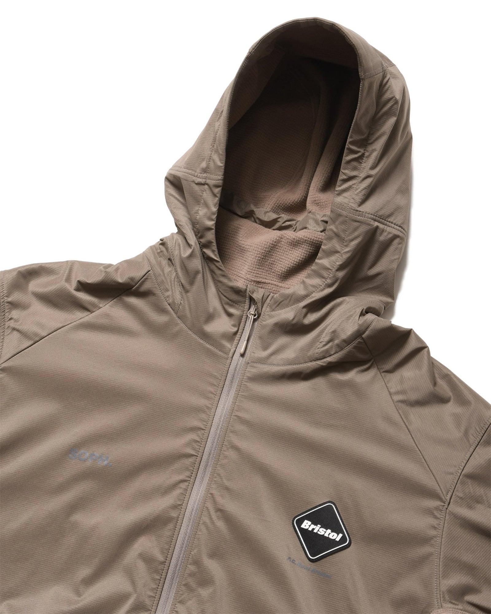 GRID FLEECE HYBRID HOODIE