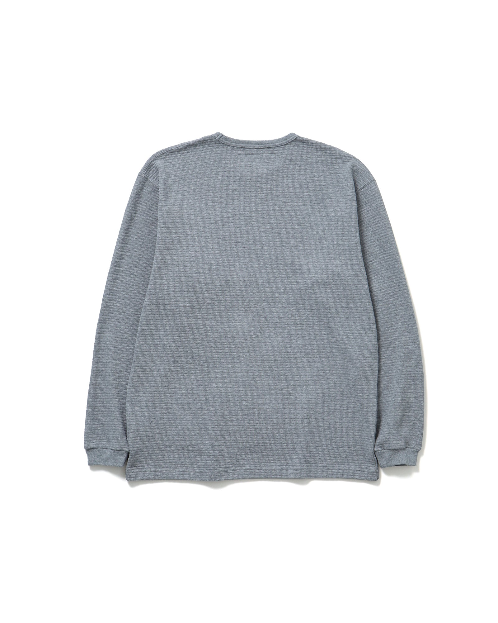 WAFFLE FABRIC CREWNECK LS-2
