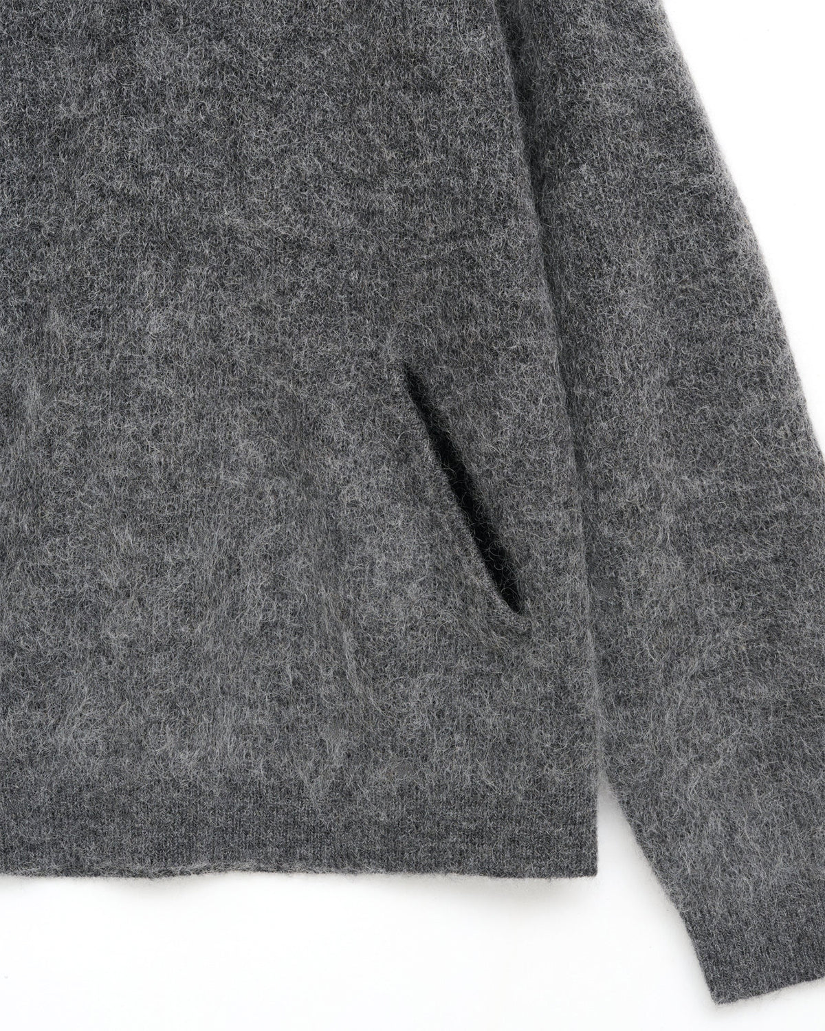 ESSENCE MOHAIR MIXED KNIT TOP