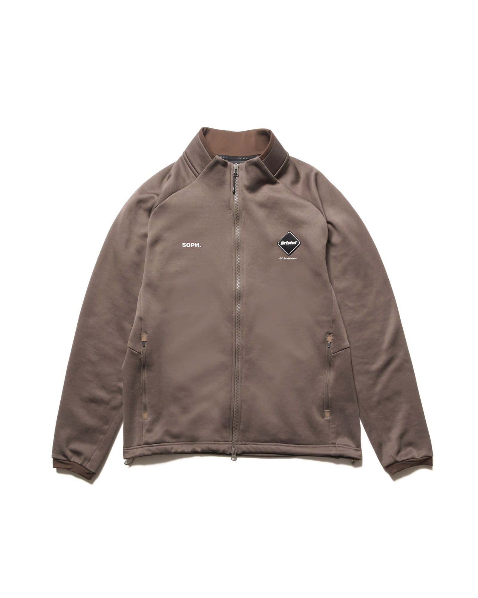 STRETCH FLEECE STAND COLLAR BLOUSON