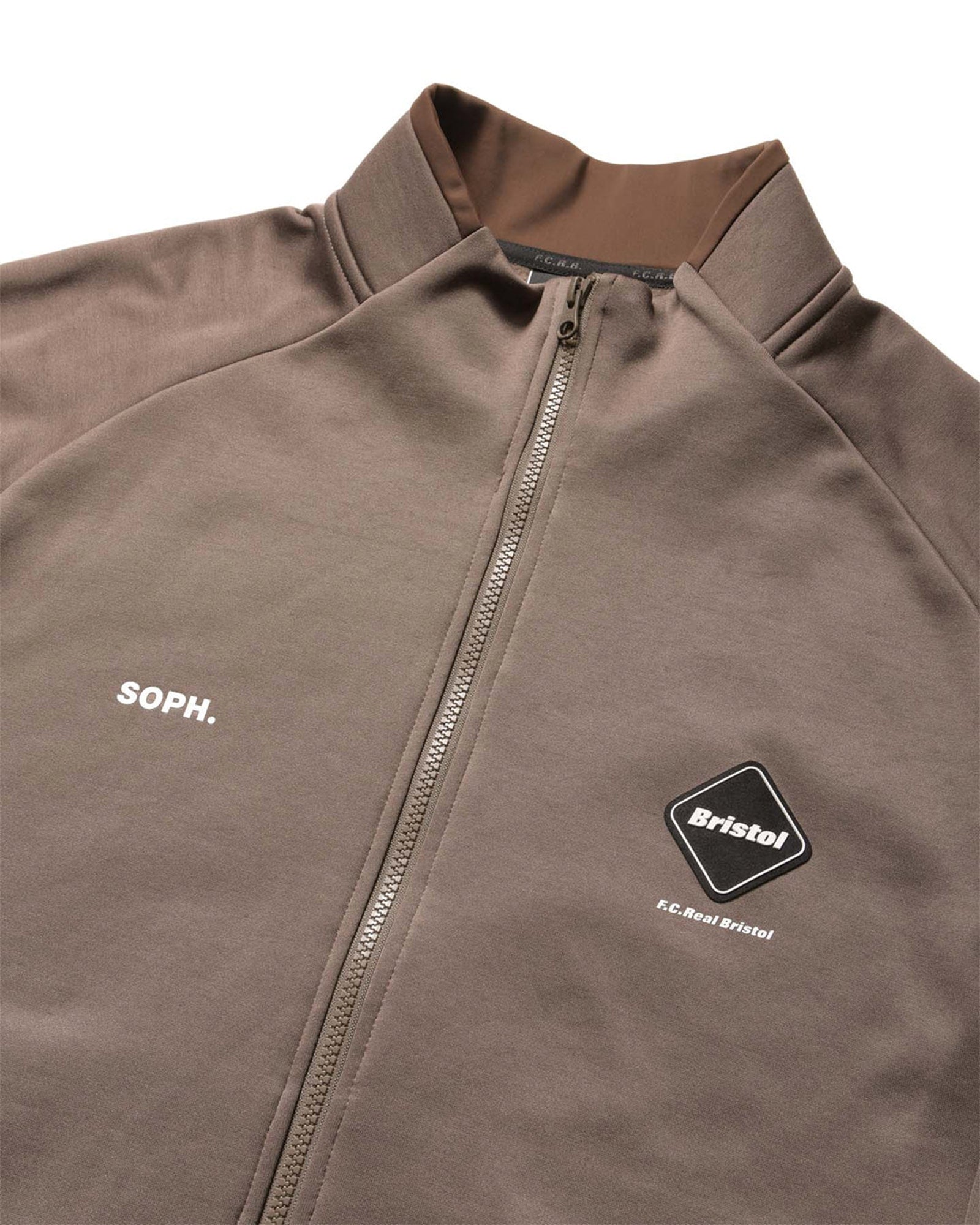 STRETCH FLEECE STAND COLLAR BLOUSON