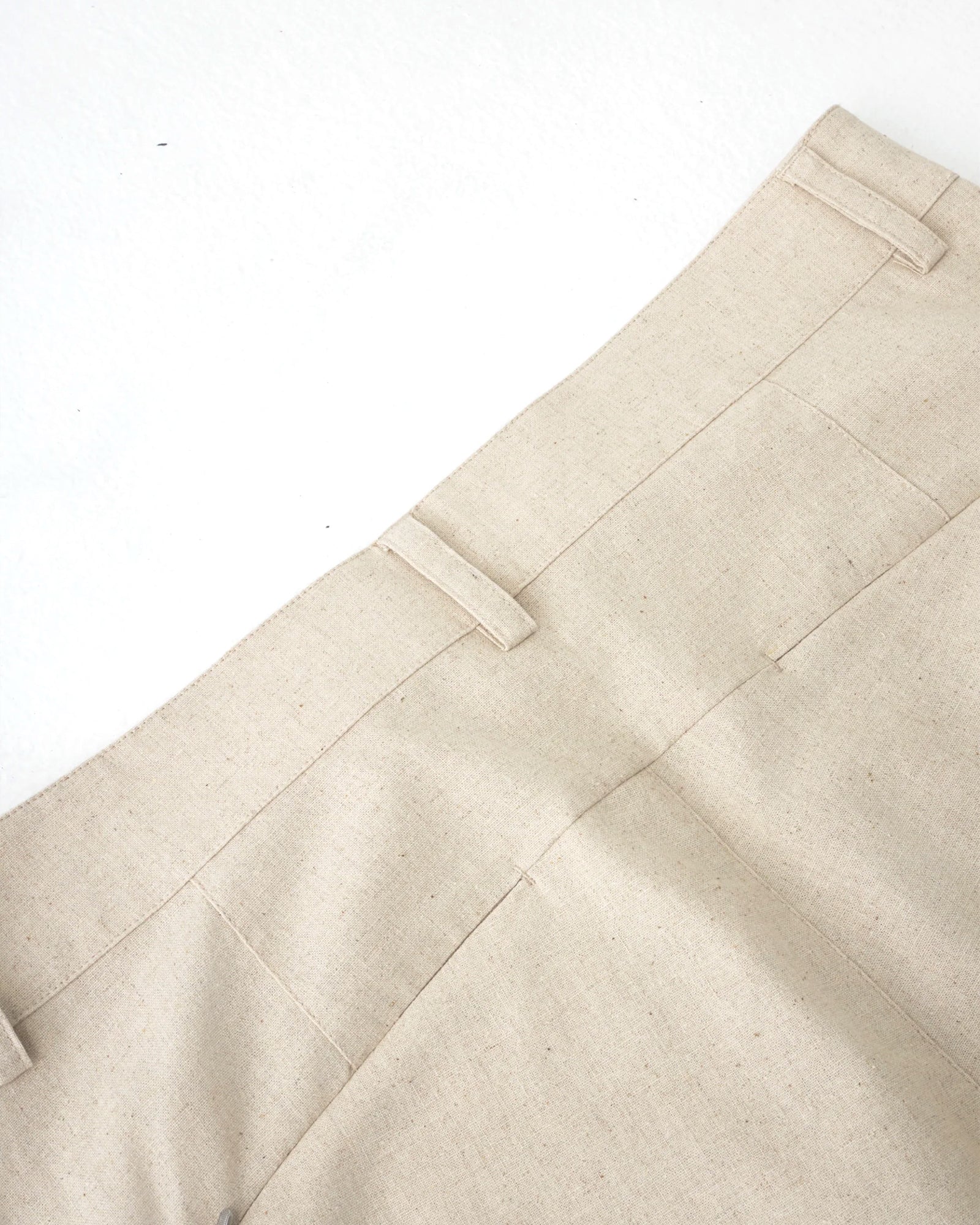 PATH LINEN COTTON MIXED TROUSER