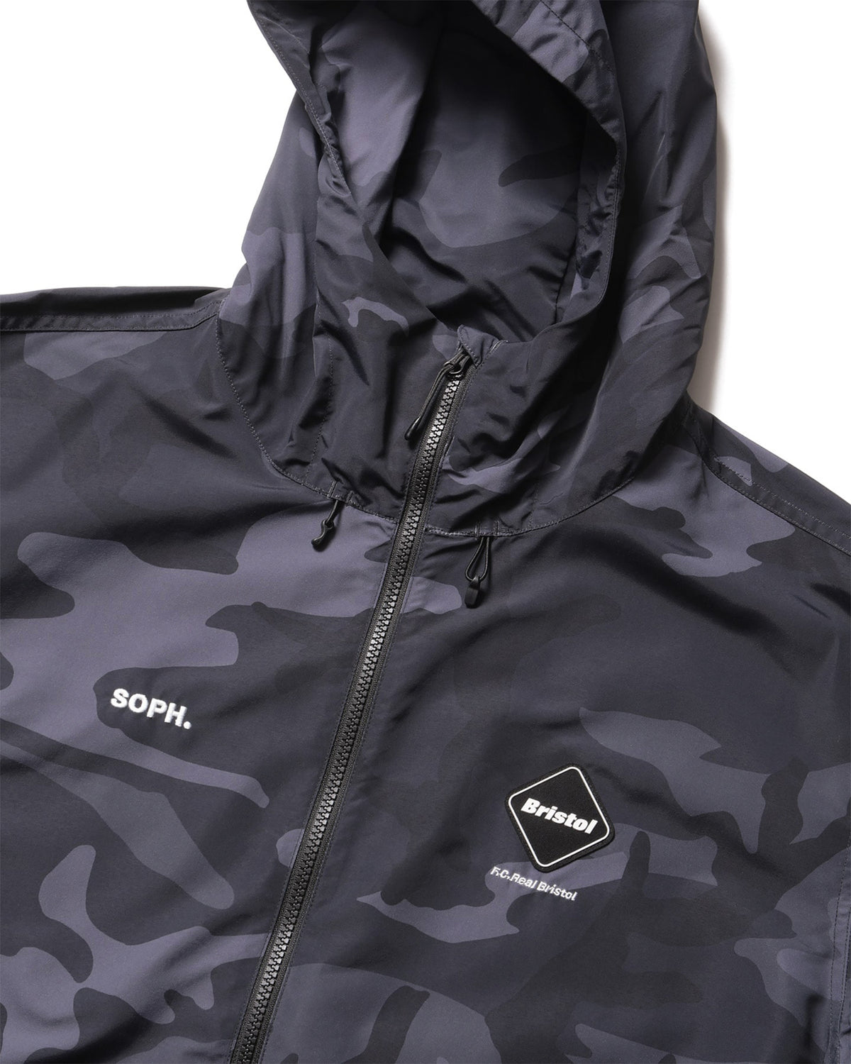 SUPPLEX NYLON HOODED BLOUSON